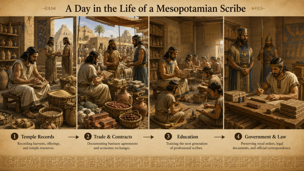 A Day in the Life of a Mesopotamian Scribe