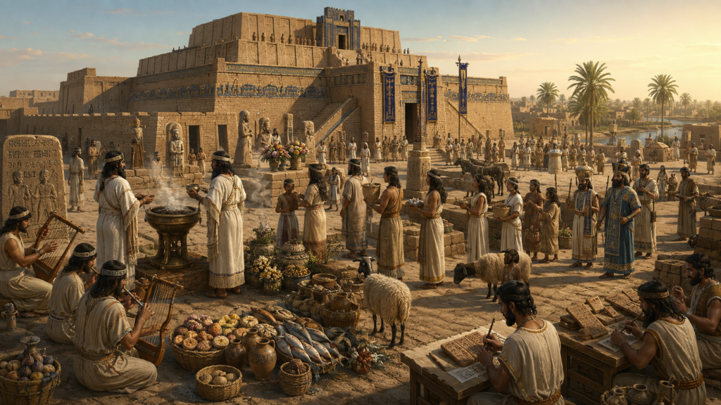 Morning Ritual at the Temple of Enlil
