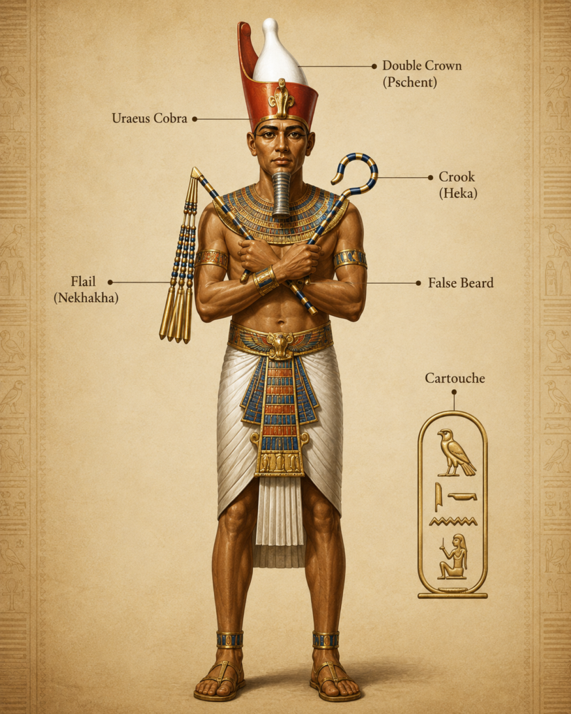 The Regalia of an Egyptian Pharaoh
